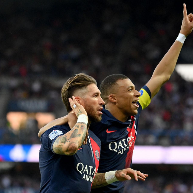 Sergio Ramos i Kylian Mbappe