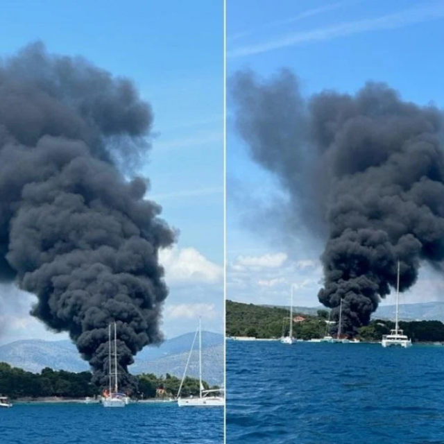 Požar na katamaranu