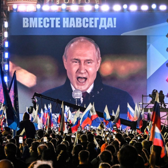 Putinovo obraćanje na Crvenom trgu u Moskvi (arhiva)