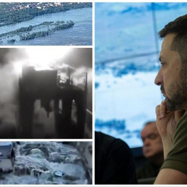 Volodimir Zelenski, eksplozija brane