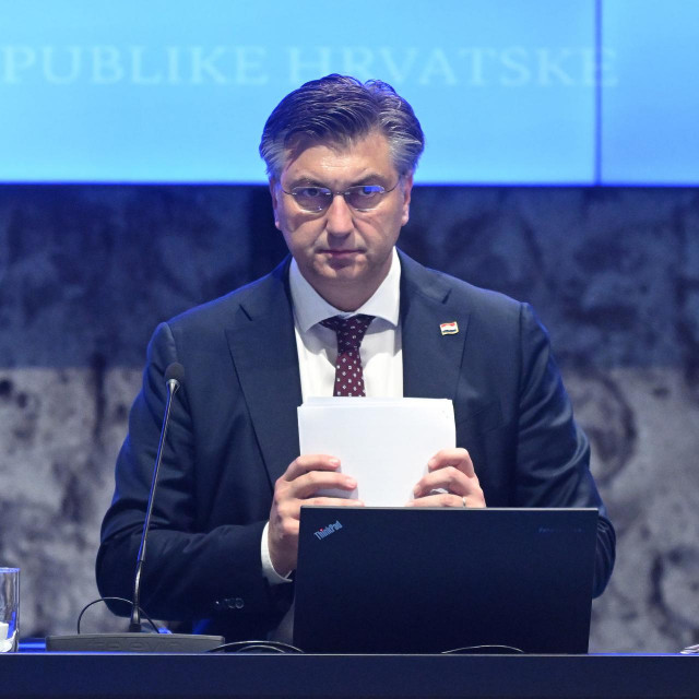 Zagreb, 070623.
NSK.
Redovita sjednica vlade.
Na fotografiji: Andrej Plenkovic.