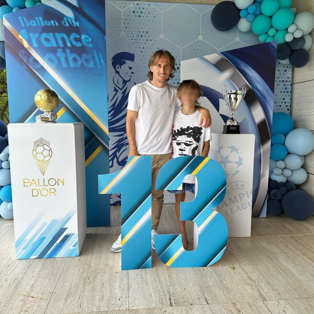 Luka Modrić i sin Ivano