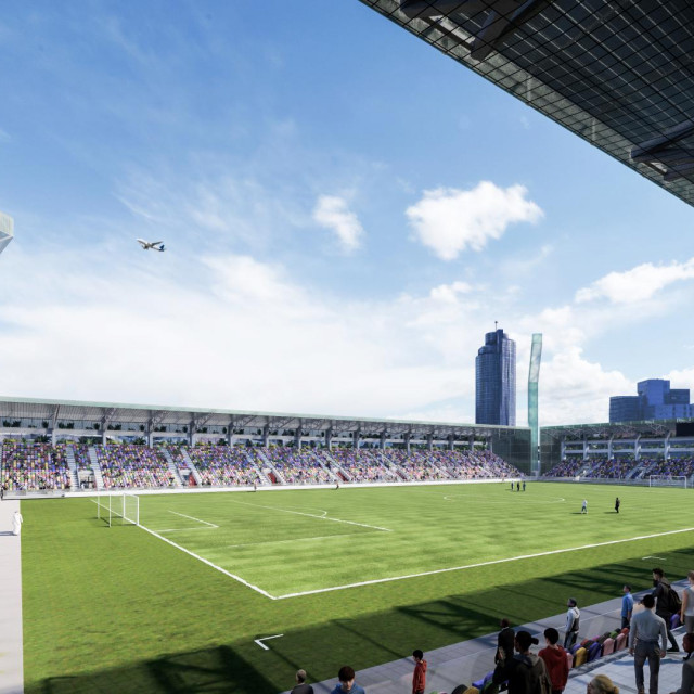 Simulacija novog stadiona u Kranjčevićevoj