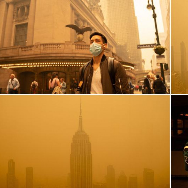 New York obavijen dimom