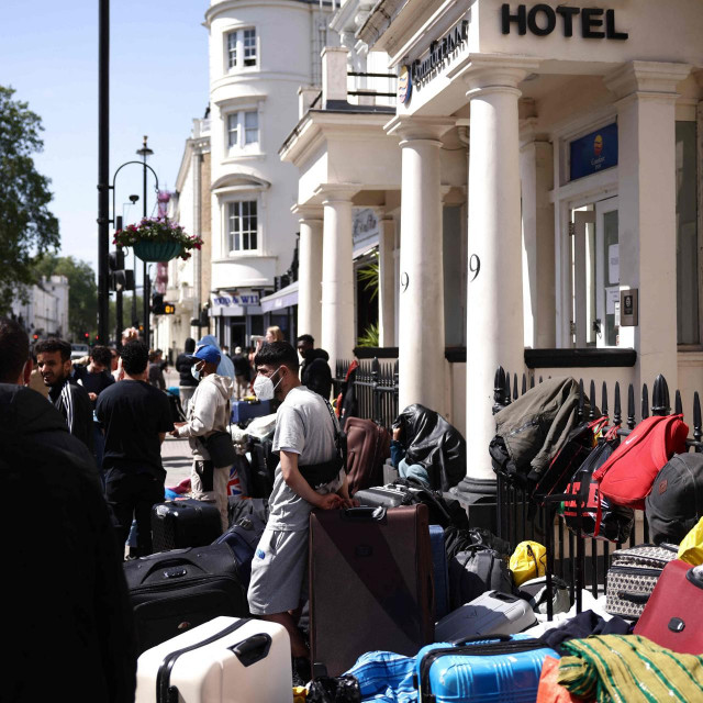 Prosvjed migranata u Londonu