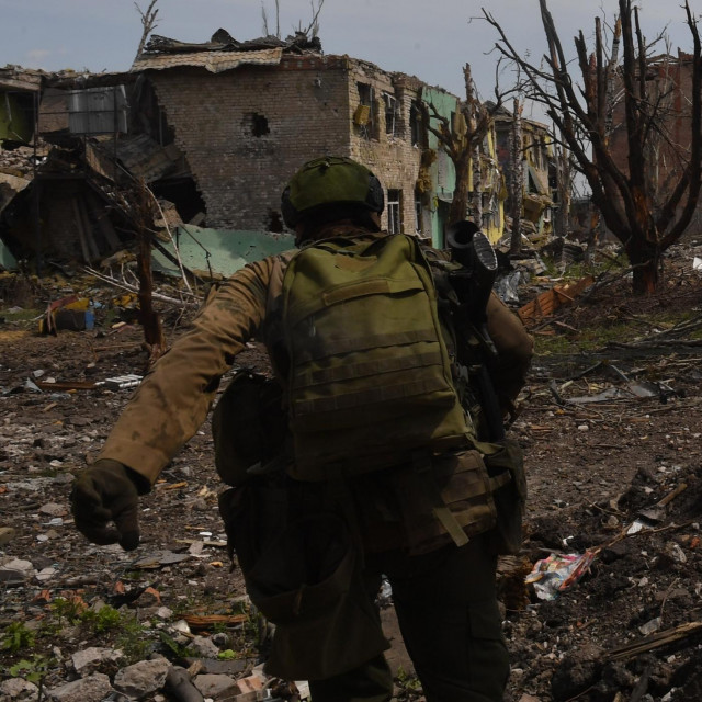 Pripadnik Wagnera u Bahmutu