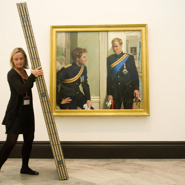 Dvostruki portret prinčeva djelo je umjetnice Nicky Phillips