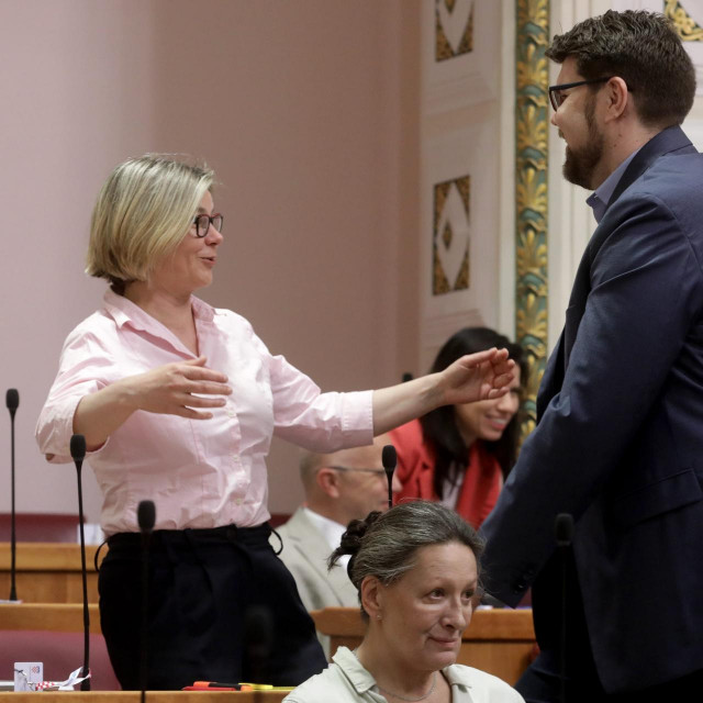 Peđa Grbin i Sandra Benčić