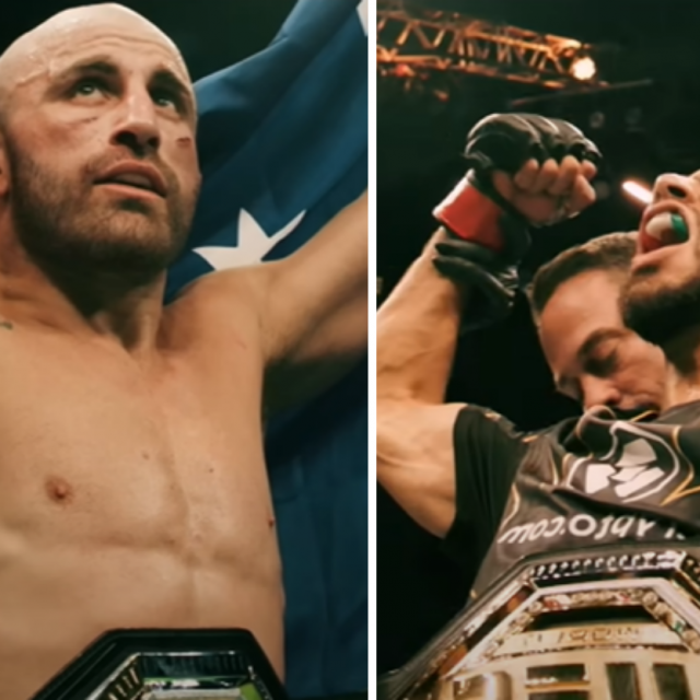 Alexander Volkanovski (lijevo) i Yair Rodriguez