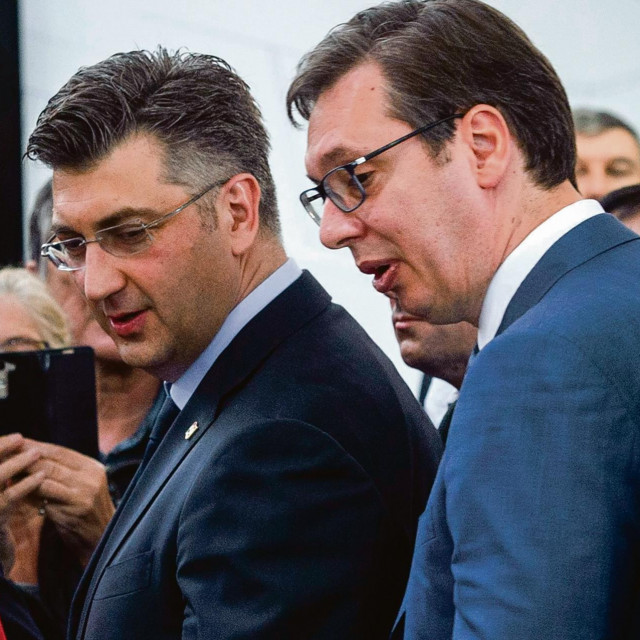 Andrej Plenković i Aleksandar Vučić