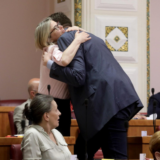 Peđa Grbin i Sandra Benčić