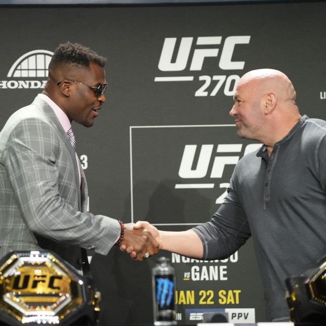 Francis Ngannou i Dana White