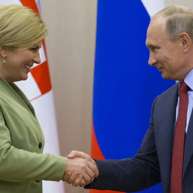 Kolinda Grabar Kitarović i Vladimir Putin u Sočiju 2017.