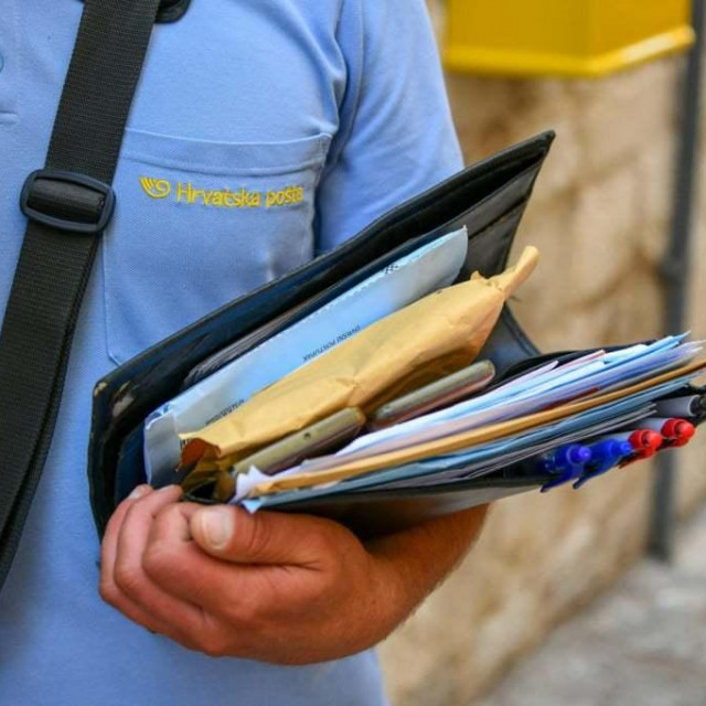 Ilustracija, poštar