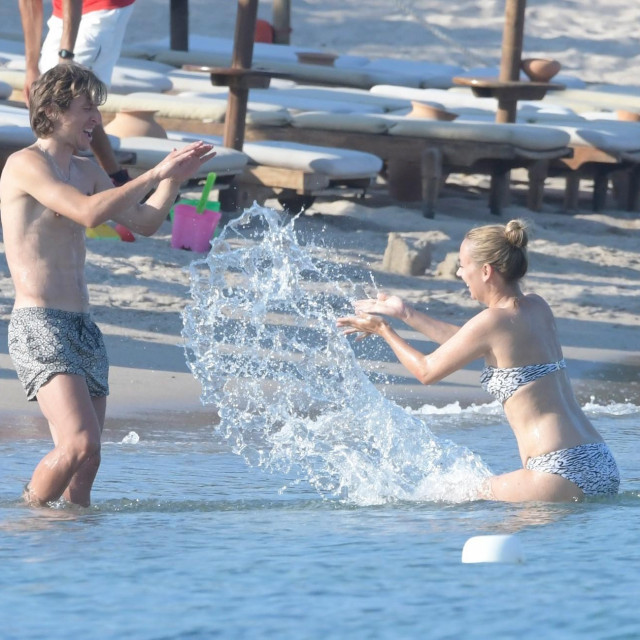 Luka Modric i Vanja na odmoru
