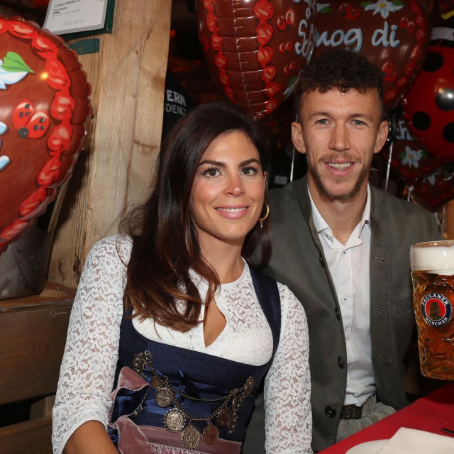 Ivan Perisic i Josipa Perišić dok je igrao za Bayern