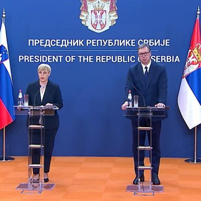 Aleksandar Vučić i Nataša Pirc Musar