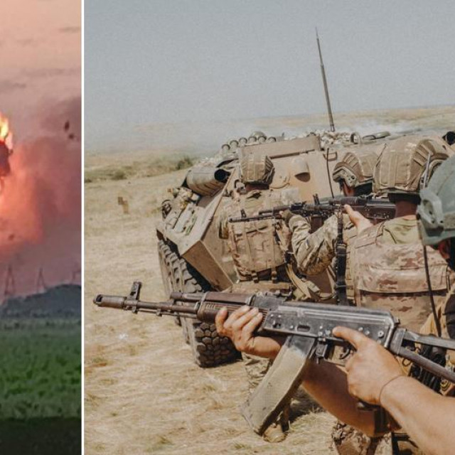 Eksplozija skadišta streljiva u oblasti Herson; ukrajinski vojnici blizu fronte