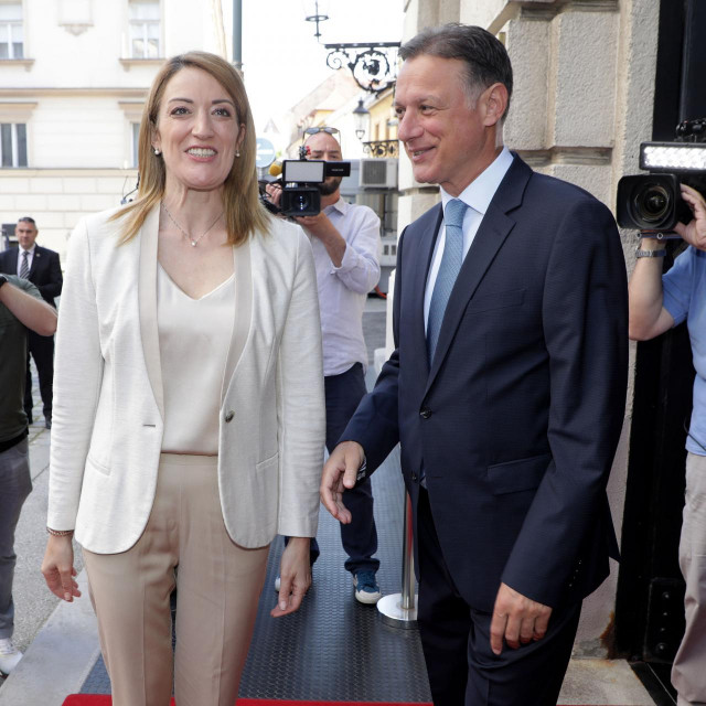 Roberta Metsola i Gordan Jandroković
