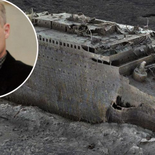 Na fotografiji: Željko Dujić i olupina Titanica