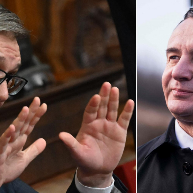 Aleksandar Vučić i Albin Kurti