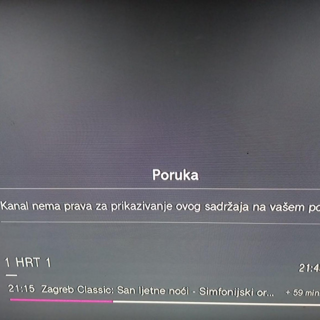 Poruka na HRT-u 1