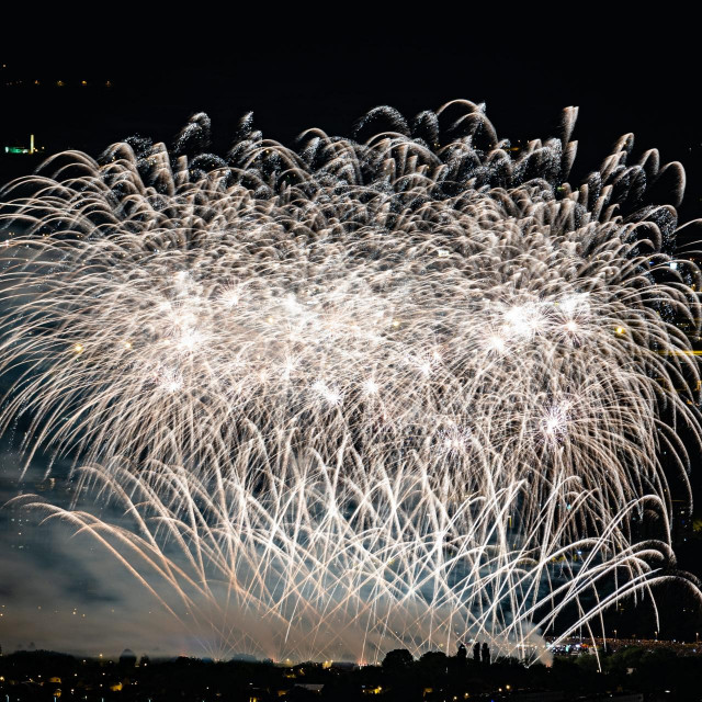 Prizor s prošlogodišnjeg Festivala vatrometa na Bundeku