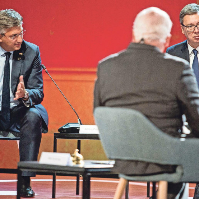 Andrej Plenković i Aleksandar Vučić