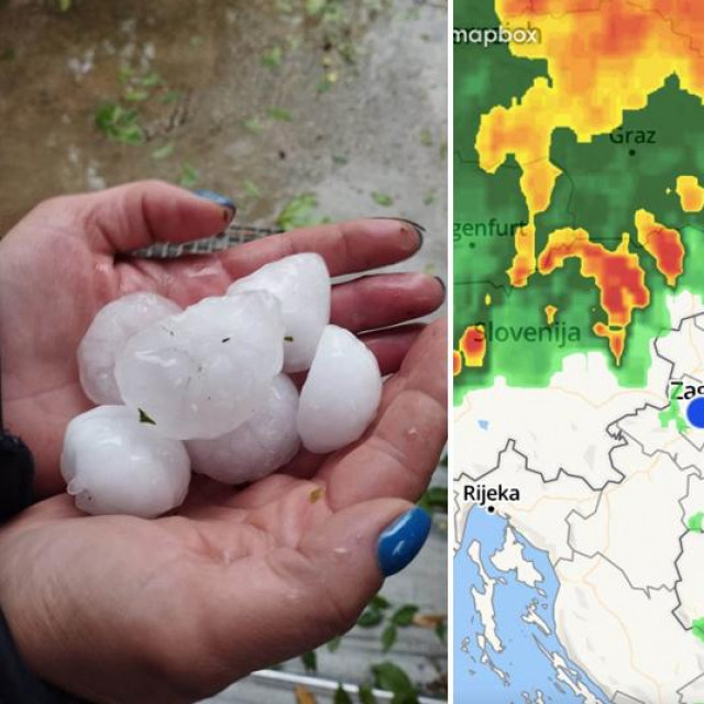 Tuča u Varaždinskoj županiji