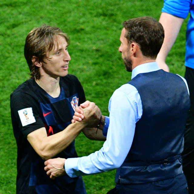 Gareth Southgate i Luka Modrić