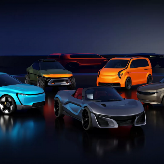 Yugo električna gama (digitalni prikaz)