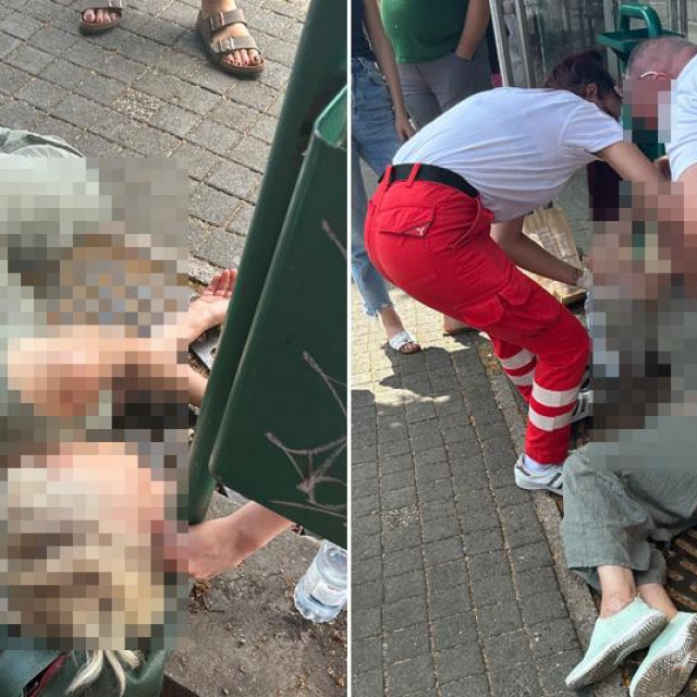 Onesvještena žena na tramvajskoj stanici