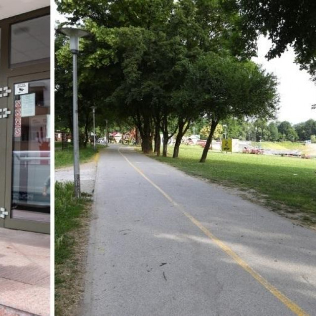 Privođenje vozača Hitne koji je pregazio maloljetnike na Bundeku (lijevo), mjesto gdje se dogodila nesreća (desno)