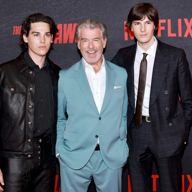 Paris Brosnan, Pierce Brosnan i Dylan Brosnan