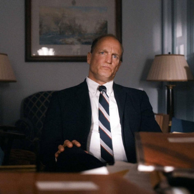 Justin Theroux, Woody Harrelson, White House Plumbers, 2023.