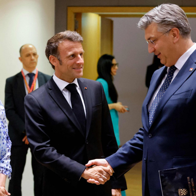 Emmanuel Macron, Andrej Plenković i Kaja Kallas