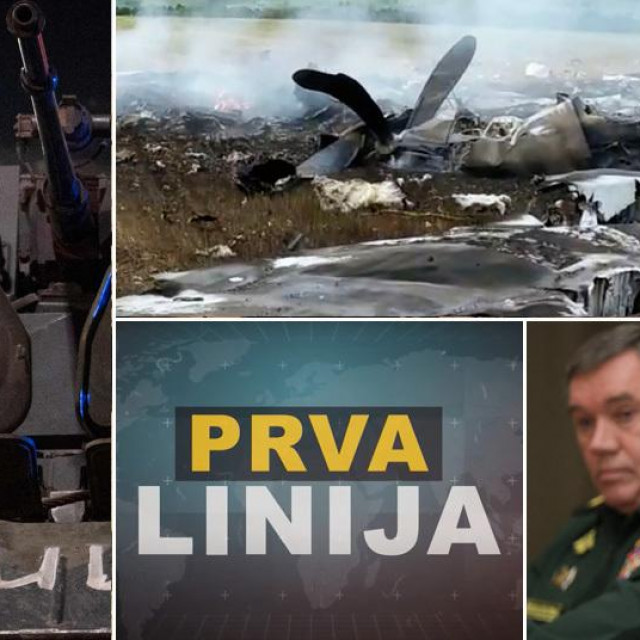 Pripadnik Wagnera; ostaci ruskog aviona Il-22 kojeg su srušili pripadnici Wagnera tijekom neuspjelog puča; ruski generali Valerij Gerasimov i Sergej Surovikin