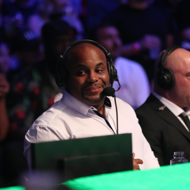 LAS VEGAS, NV - JULY 2: Former UFC Champion Daniel Cormier during UFC 276 on July 02, 2022, at T-Mobile Arena in Las Vegas, Nevada.,Image: 704839705, License: Rights-managed, Restrictions: FOR EDITORIAL USE ONLY. Icon Sportswire reserves the right to pursue unauthorized users of this image. If you violate our intellectual property you may be liable for: actual damages, loss of income, and profits you derive from the use of this image, and, where appropriate, the costs of collection and/or statutory damages up to $150,000 (USD)., Model Release: no, Credit line: Alejandro Salazar/PxImages/Icon Sportswire/Newscom/Profimedia