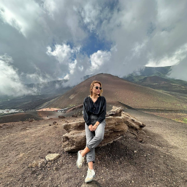 Marijana Batinić posjetila vulkan Etna