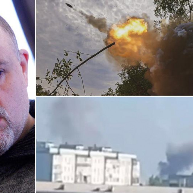 Igor Tabak; prizor ukrajinskog djelovanja kod Bahmuta; eksplozije u Berdjansku