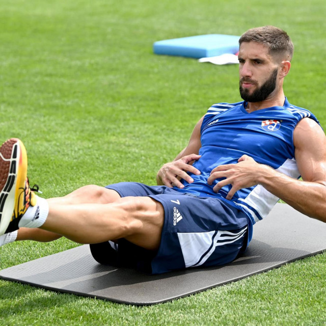 Luka Ivanušec na treningu u Sloveniji