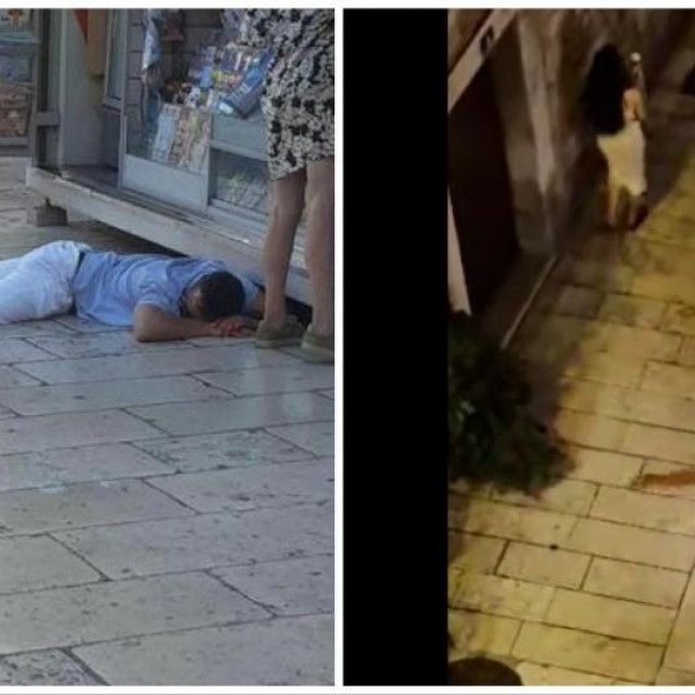 Pijani turisti po Splitu