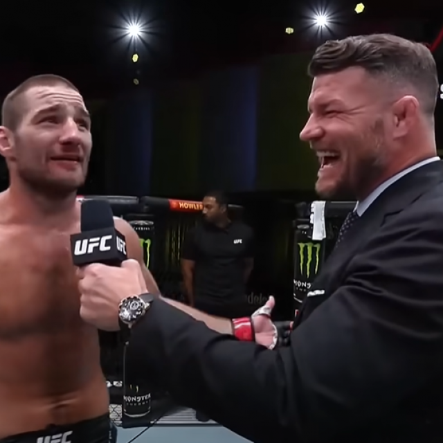 Sean Strickland (lijevo) i Michael Bisping (desno)