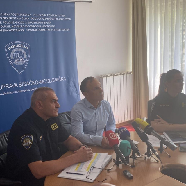 Press konferencija sisačke policije