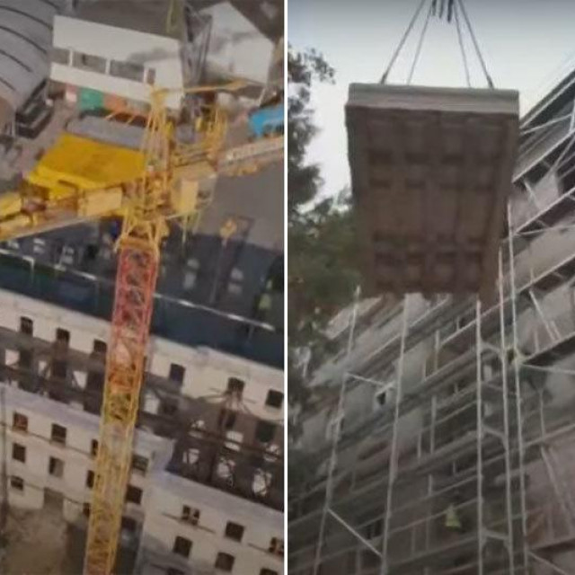 Prizori iz filma u kojemu je prikazan tijek obnova nakon potresa