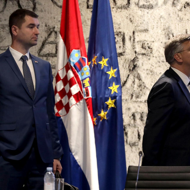 Davor Filipović i Andrej Plenković