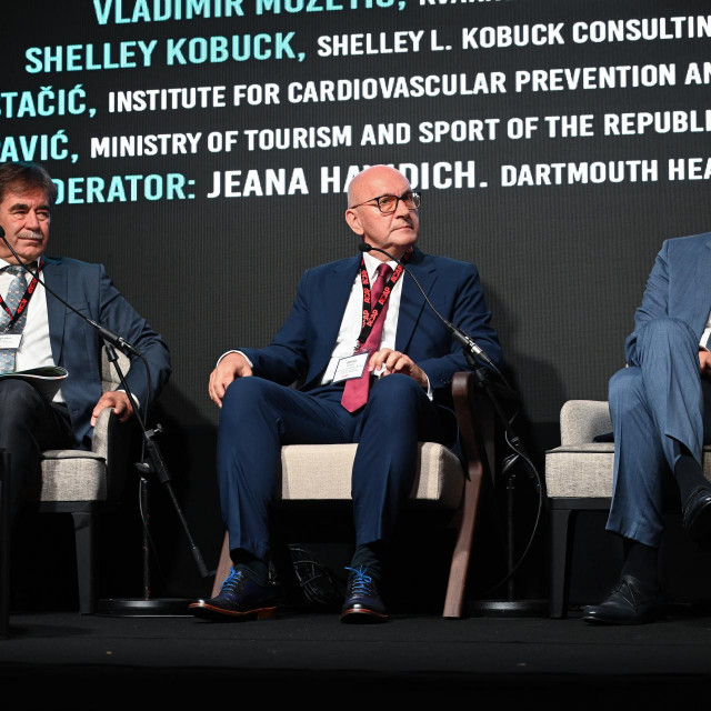 ACAP konferencija i Panel o zdravstvenom turizmu odrzan u Hotelu Sheraton u Zagrebu. Na fotografiji: Miljenko Bura, Goran Krstacic, Vladimir Mozetic