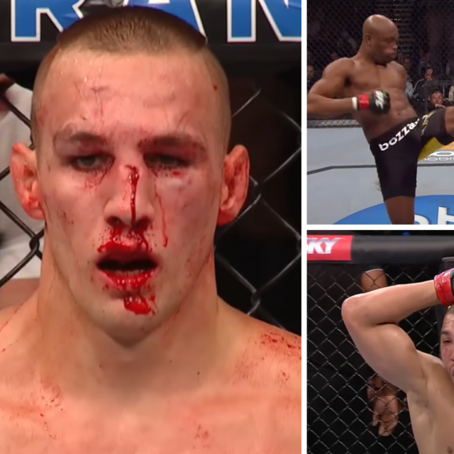 Rory MacDonald (lijevo) | Anderson Silva vs. Vitor Belfort (gore desno) | Jose Aldo (dolje desno)