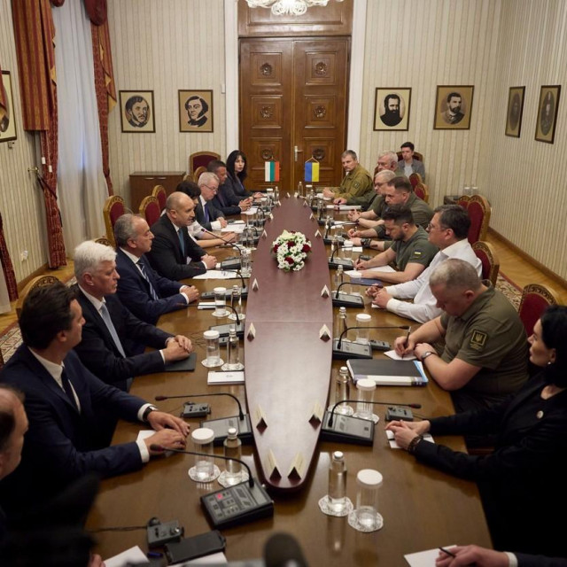 Rumen Radev i Volodimir Zelenski
