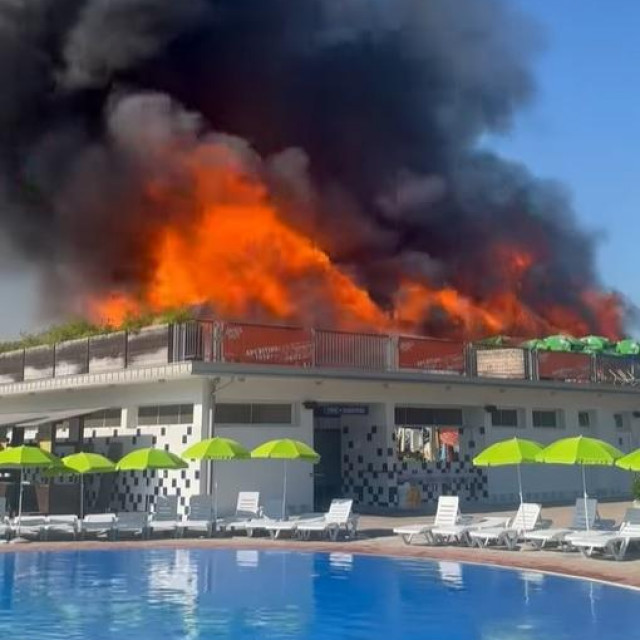 Požar u termalnom parku Aqualuna u Podčetrtku